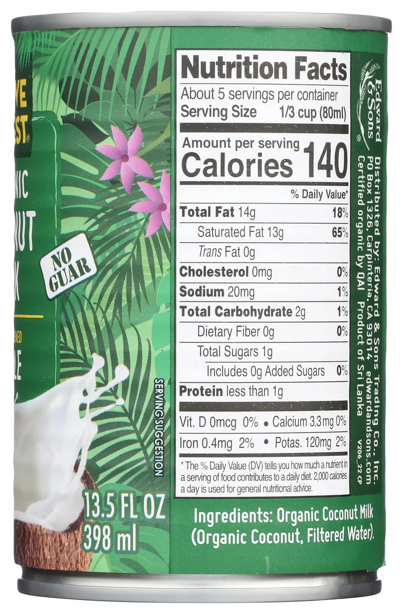 Native Forest Organic Coconut Milk Unsweetened - 13.5 Fl Oz | Vegan, Gluten-Free, Non-GMO - view 6