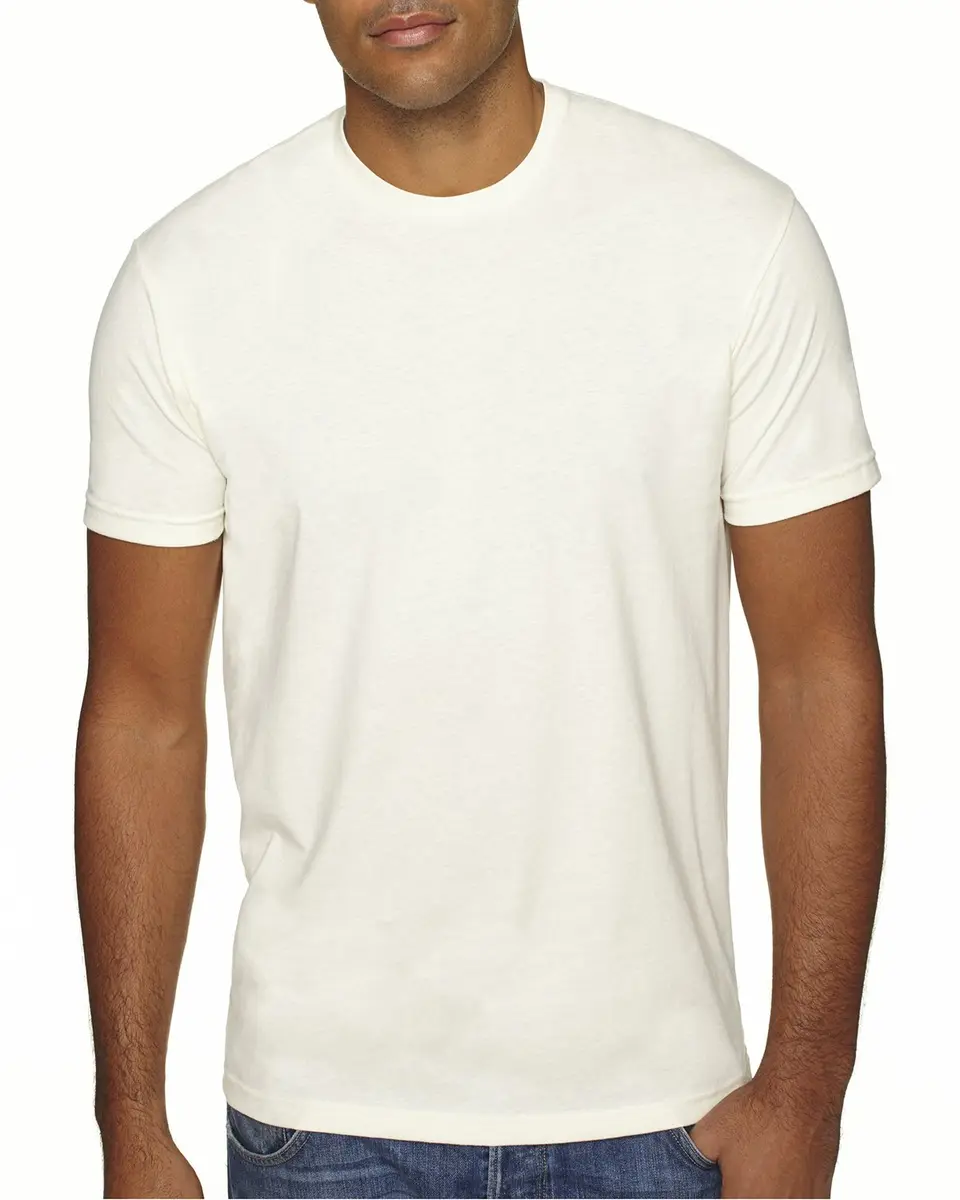 The Next Level Men's Sueded Crew XS Natural | Casual Cotton T-Shirt, Lightweight & Laundered (XS) - main product image