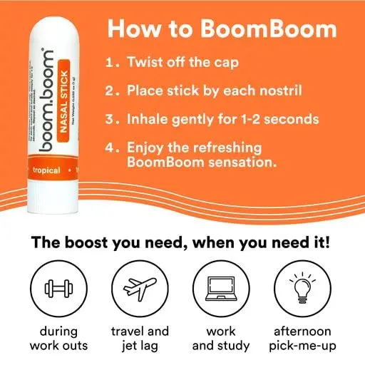 BoomBoom Nasal Stick Variety Pack (3 Count) | Vapor Flow Technology for Natural Mood Boost - view 5