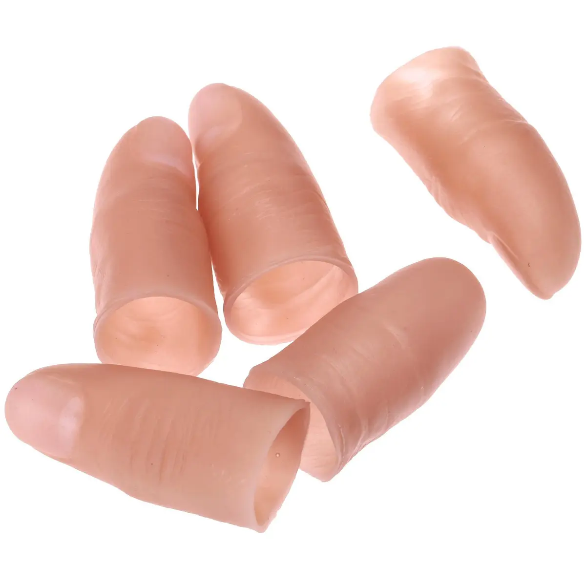 dophee 5Pcs Finger Magic Trick Fake Soft Thumb Tip | Easy Close-Up Illusion for Adults & Kids - main product image