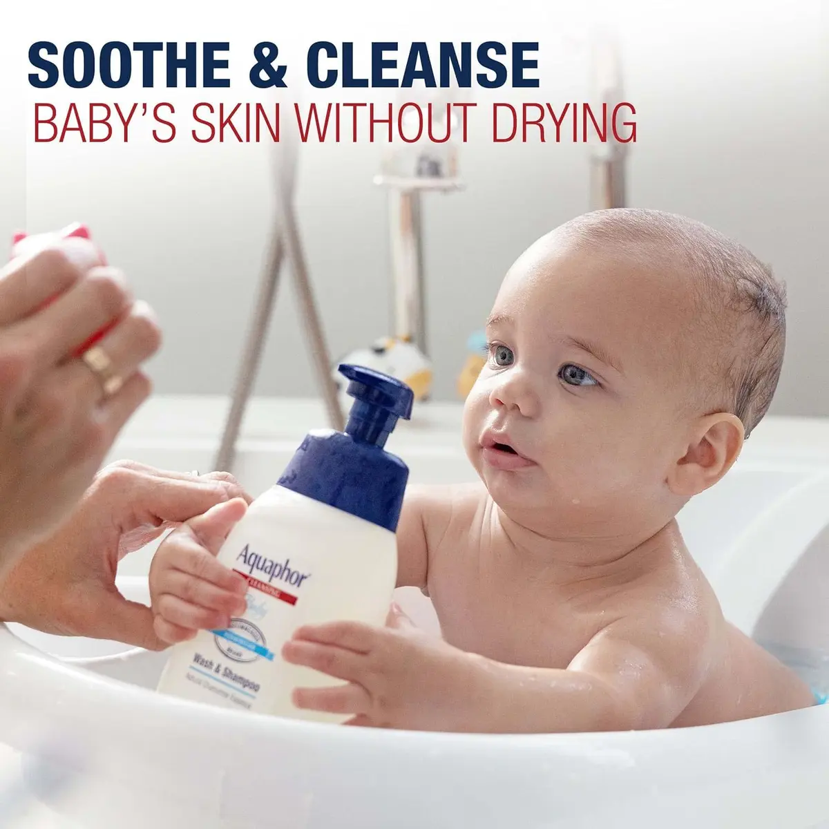 Aquaphor Baby Wash and Shampoo 500ml (16.9 fl. oz.) | Tear-Free Gentle Cleanser for Sensitive Skin - view 6