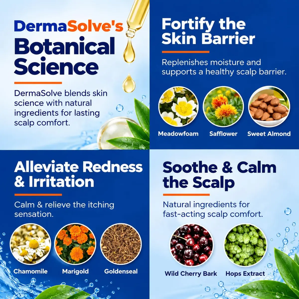 Dermasolve Scalp Oil for Dry Itchy Scalp 4 oz | Loosens Flakes & Buildup, Hypoallergenic, 2-Pack - view 6