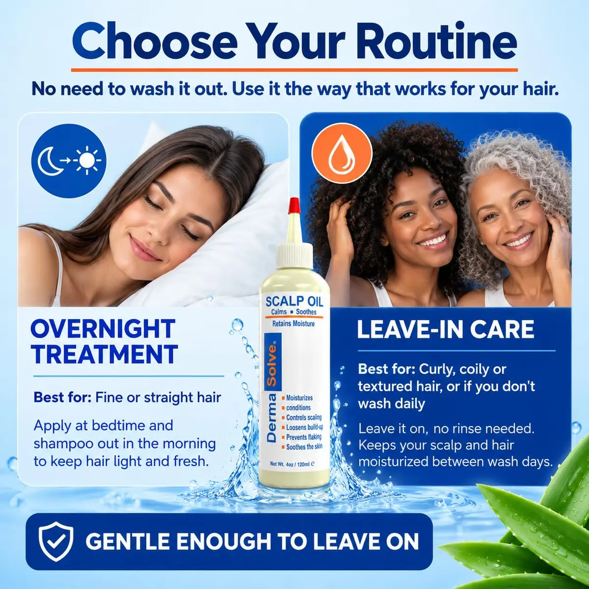 Dermasolve Scalp Oil for Dry Itchy Scalp 4 oz | Loosens Flakes & Buildup, Hypoallergenic, 2-Pack - view 8