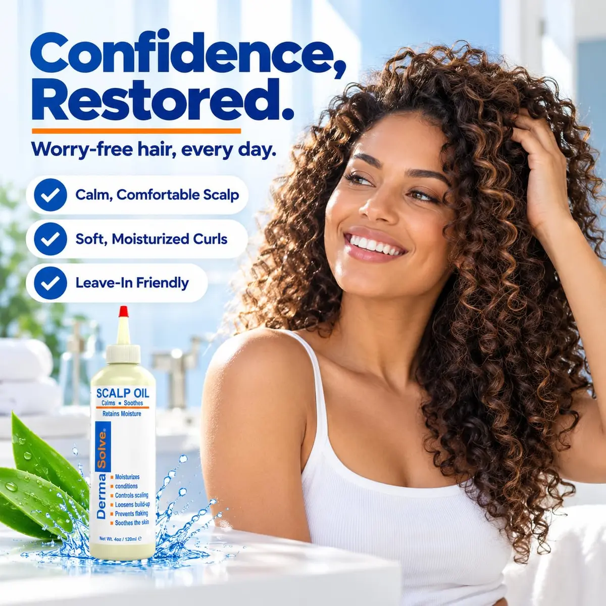 Dermasolve Scalp Oil for Dry Itchy Scalp 4 oz | Loosens Flakes & Buildup, Hypoallergenic, 2-Pack - view 4
