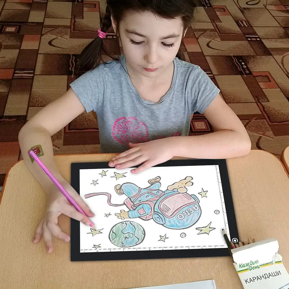 ME456 A4 LED Light Box 36 cm (14") Light Pad with USB Power | Flicker-Free Tracing Table for Artists - view 6