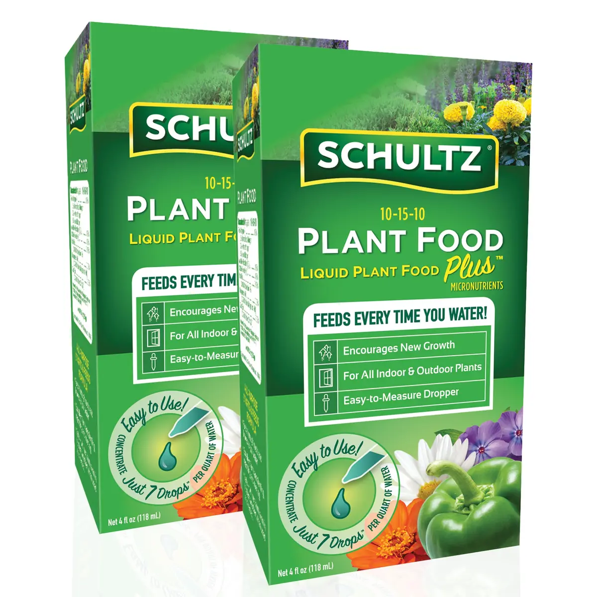 Schultz All Purpose 10-15-10 Plant Food Plus Liquid Fertilizer 24 fl oz (710 ml) | Feeds Every Time You Water - main product image