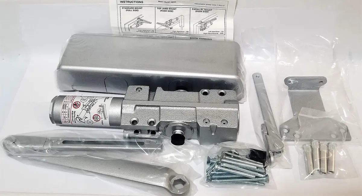 Norton Door Controls 410XTPNX689 Door Closer Silver | ANSI Grade 1 Certified Heavy Duty - view 2