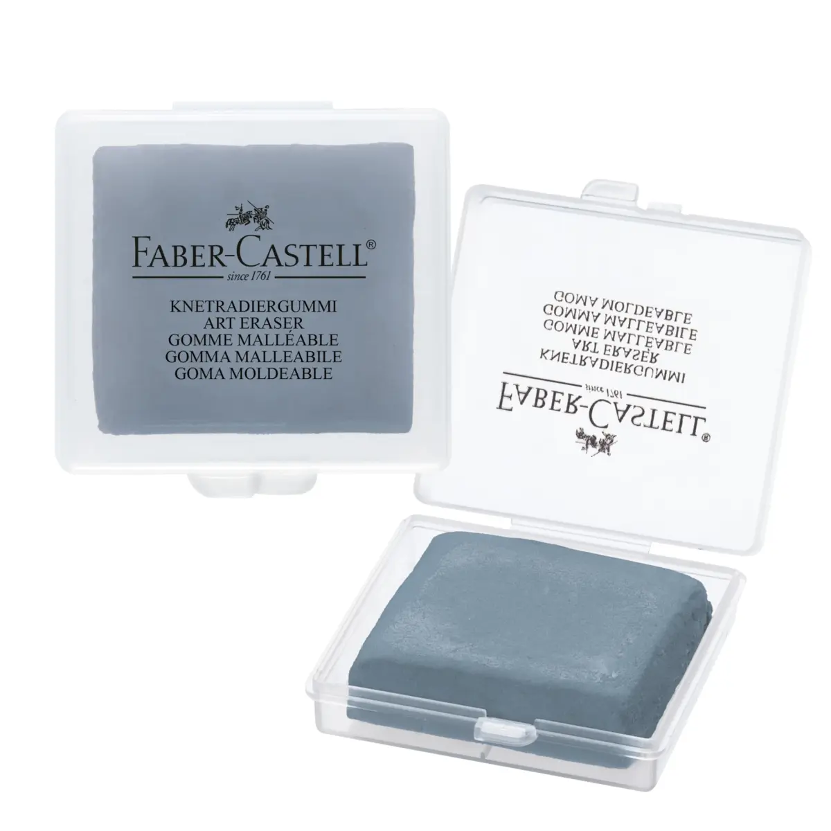 Faber-Castell Kneadable Eraser for Artists (1 Pack, Grey) | Soft & Absorbent Art Eraser - main product image