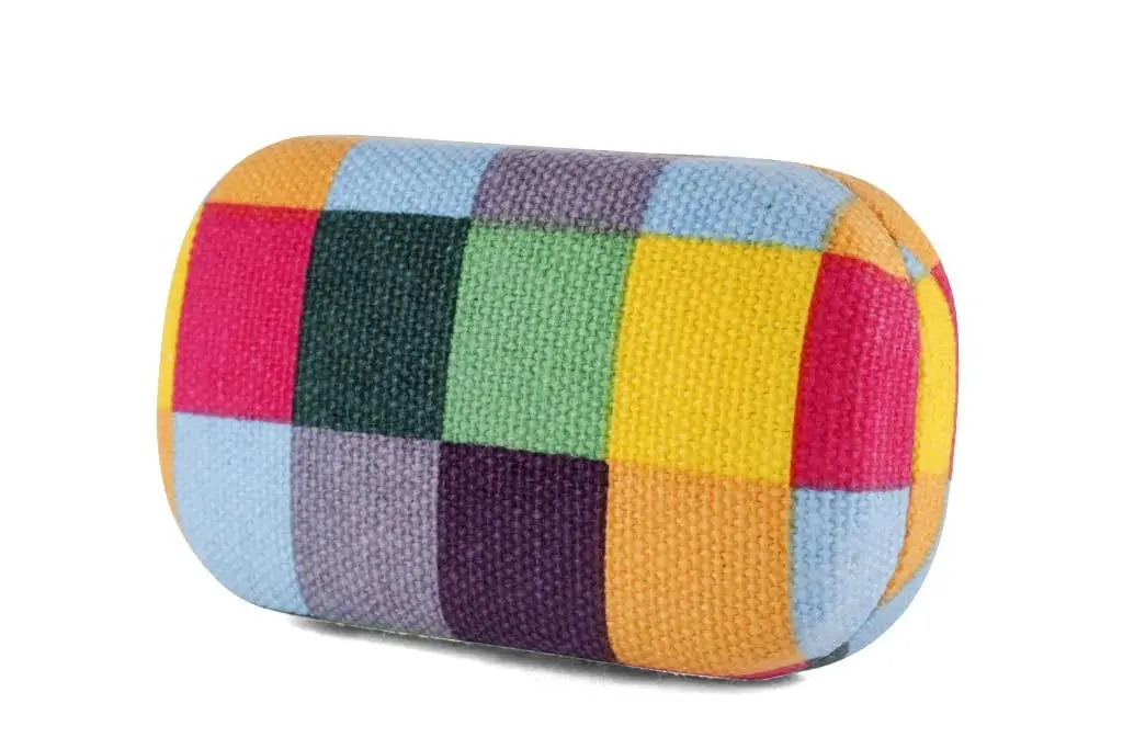 Kikkerland Small Travel Organizer Case for Jewelry & Accessories | Compact, Stylish, Cotton & Metal | 8.5x4.8x3cm - view 4