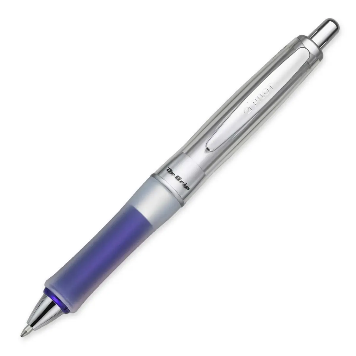 PILOT Dr. Grip Center of Gravity Retractable Ballpoint Pen, Medium Point, Blue Barrel with Black Ink, 4 Pens (0.5mm Line Size) | Smooth Ink Flow - main product image