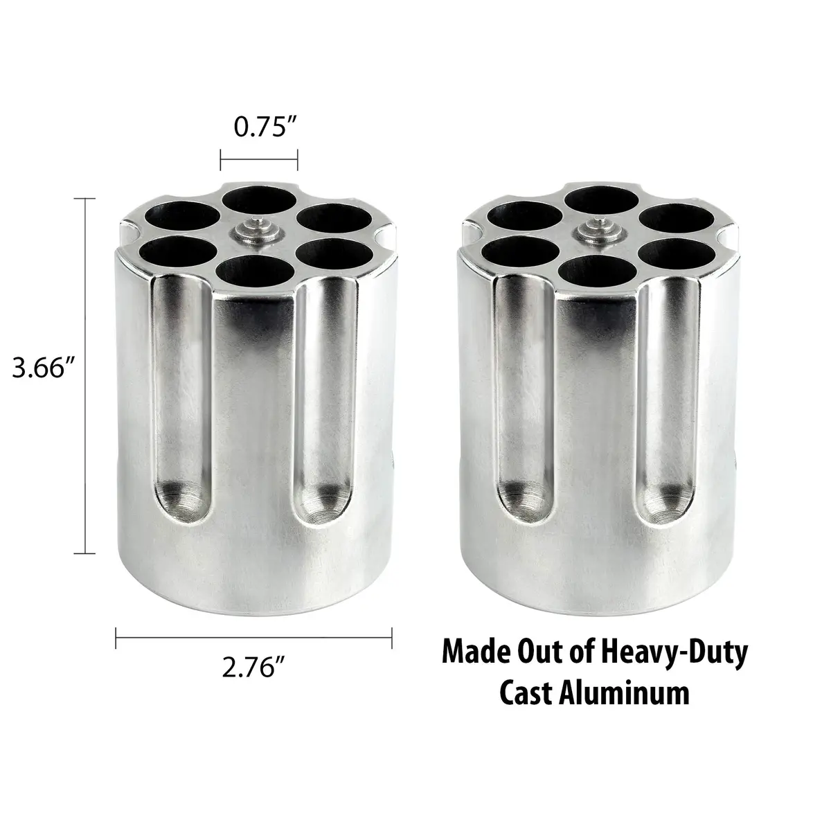Barbuzzo Revolver Pen Holder & Paper Weight | Unique Cast Aluminum Desk Accessory for Men, Gun Decor, Vintage Office Gift - view 2
