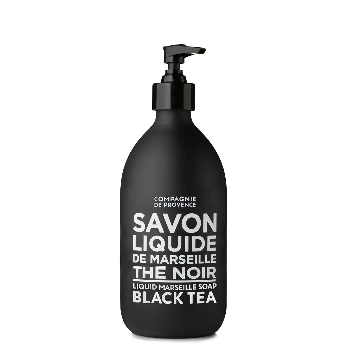 La Compagnie de Provence Savon de Marseille Liquid Soap, Black Tea, 16.7 Fl Oz | Luxurious French Hand & Body Wash - main product image