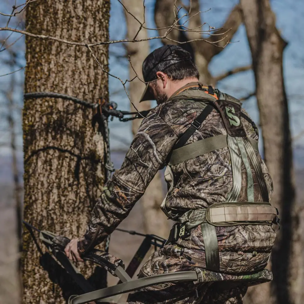 Summit Treestands Pro Safety Harness Medium Green | Military-Inspired MOLLE System - view 6