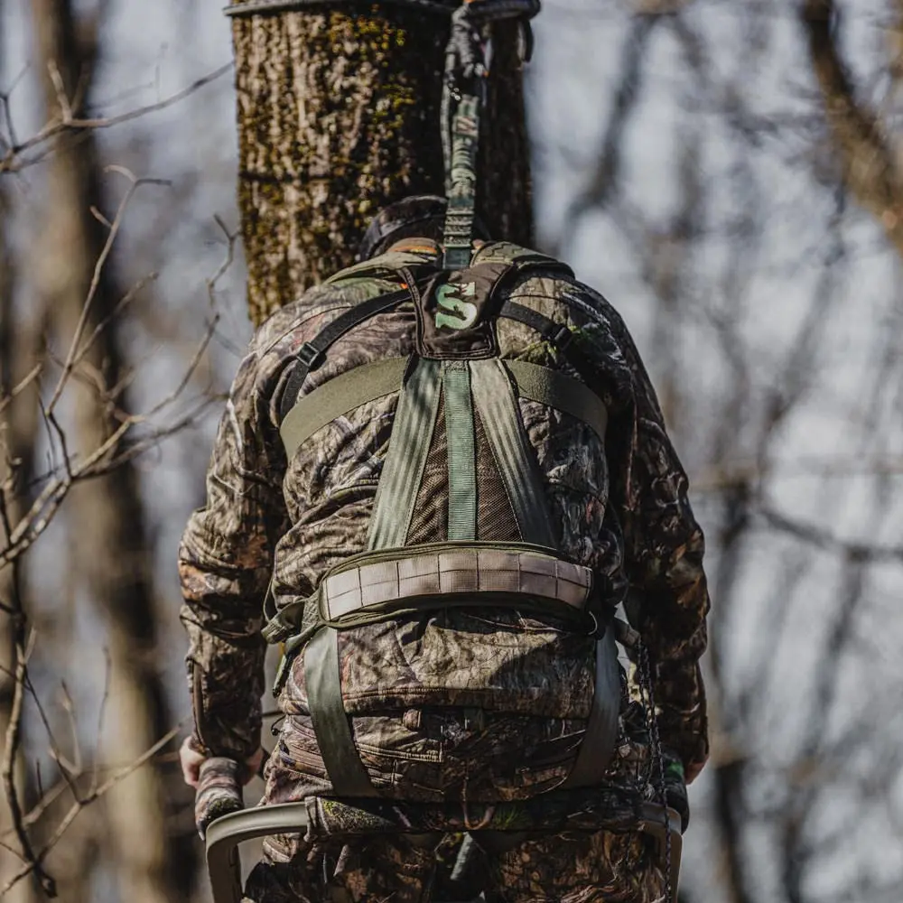 Summit Treestands Pro Safety Harness Medium Green | Military-Inspired MOLLE System - view 7