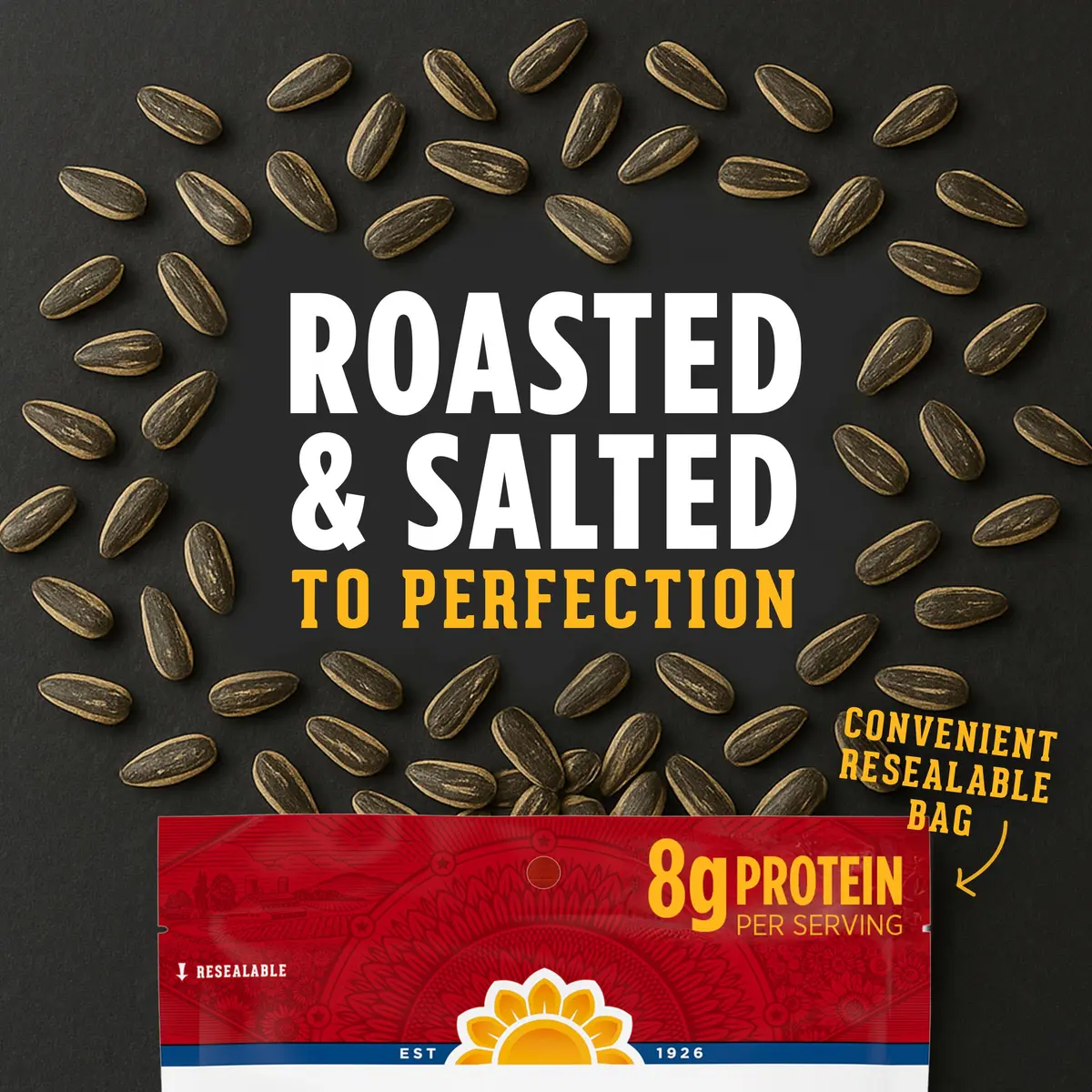 David Jumbo Sunflower Seeds Cracked Pepper Flavor 5.25 oz | Crunchy, Salted & Roasted - view 3