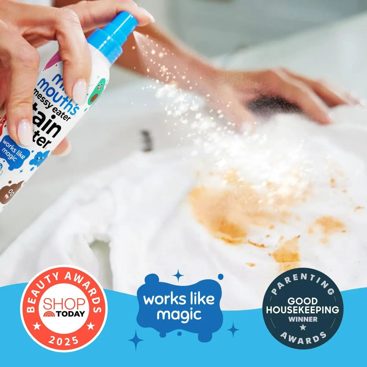 Miss Mouth's Messy Eater Stain Treater Spray 118ml (4 Fl Oz) | EPA Safer Choice Certified Laundry Stain Remover - view 2