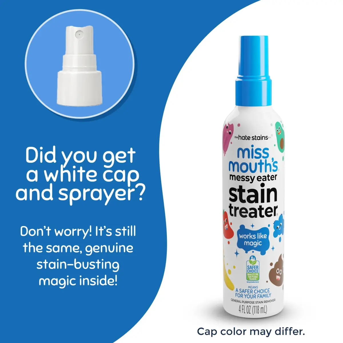 Miss Mouth's Messy Eater Stain Treater Spray 118ml (4 Fl Oz) | EPA Safer Choice Certified Laundry Stain Remover - view 3