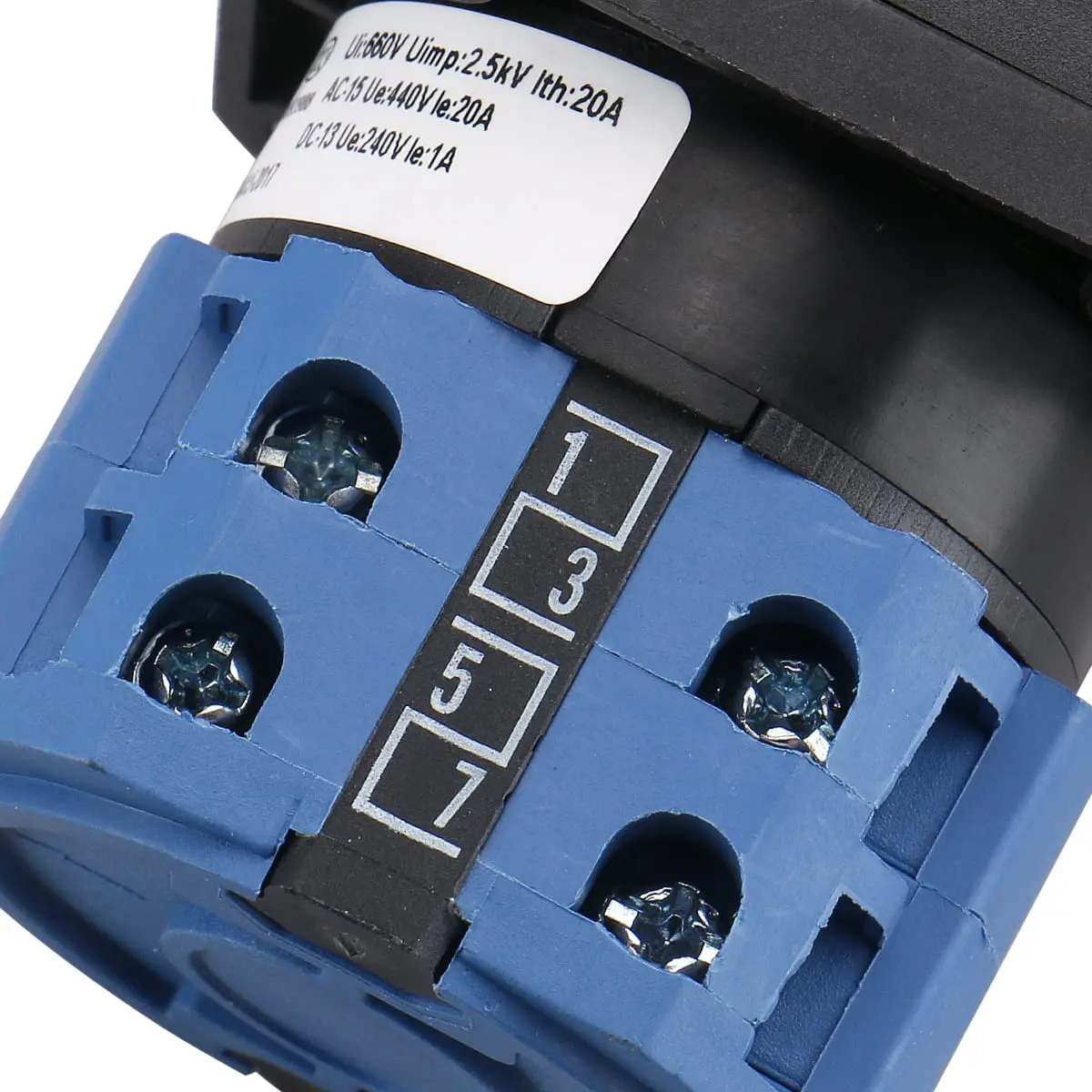 Baomain SZW26-20/0-4.2 20A 660V 5-Position Rotary Selector Switch | Industrial Control Panel Mount - view 5