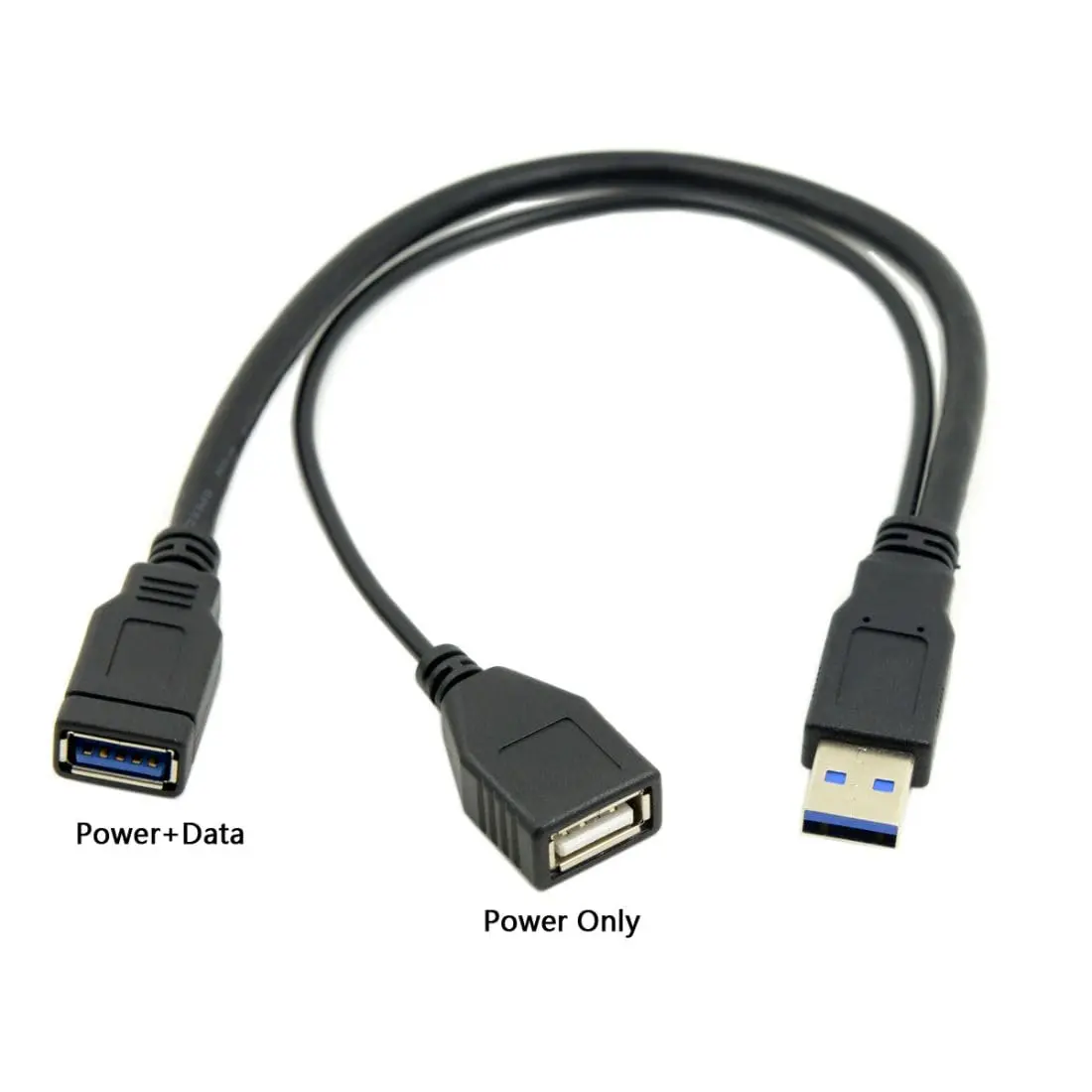 chenyang USB 3.0 Splitter Y Cable 1 Male to 2 Female | Extra Power Data Extension Cable for 2.5" Mobile Hard Disk - view 8