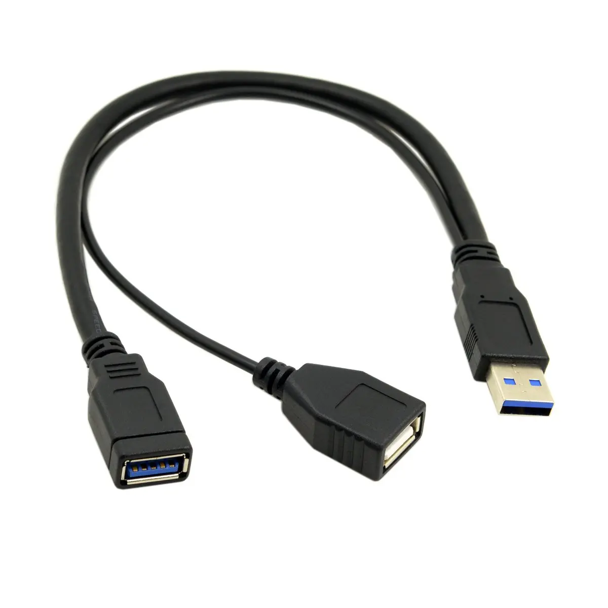 chenyang USB 3.0 Splitter Y Cable 1 Male to 2 Female | Extra Power Data Extension Cable for 2.5" Mobile Hard Disk - view 3