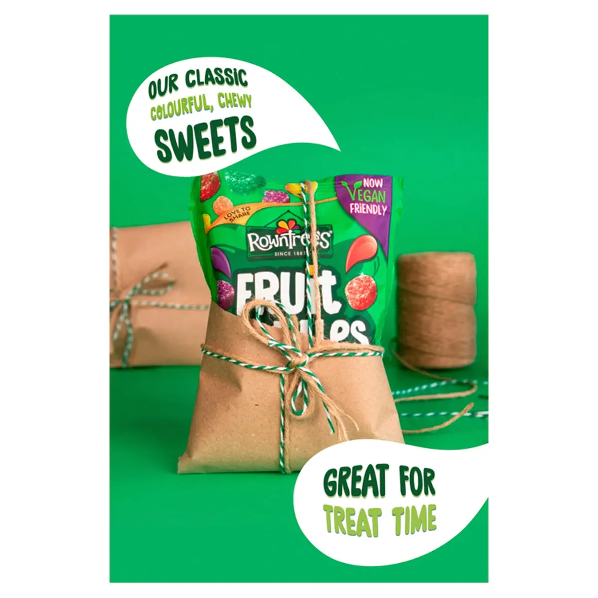 Rowntree's Fruit Pastilles Bag 143 g | British Gummy Candy with Natural Fruit Flavors - view 5