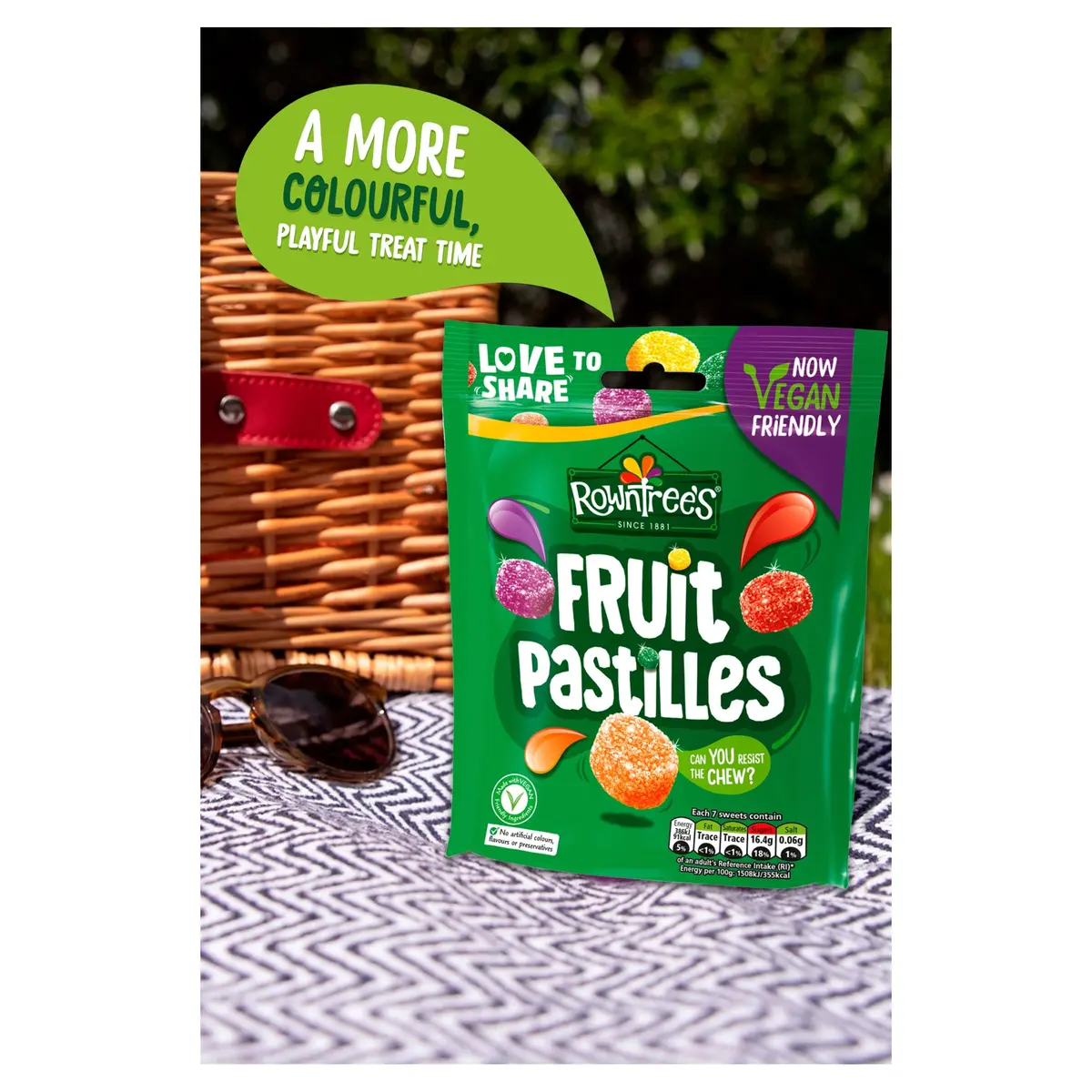 Rowntree's Fruit Pastilles Bag 143 g | British Gummy Candy with Natural Fruit Flavors - view 4