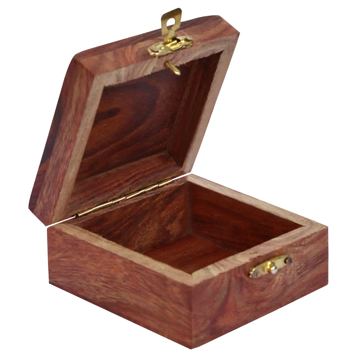 ITOS365 Handmade Wooden Jewelry Box 7.6cm x 7.6cm x 3.8cm | Dolphin Charm Decor Gifts - view 2