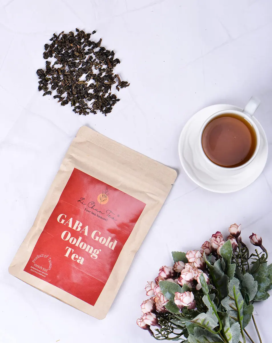 Zi Chun Tea GABA Oolong Loose Leaf Tea 100g (3.5 oz) | Taiwanese Oolong with Honey & Toasted Grain Notes - view 5