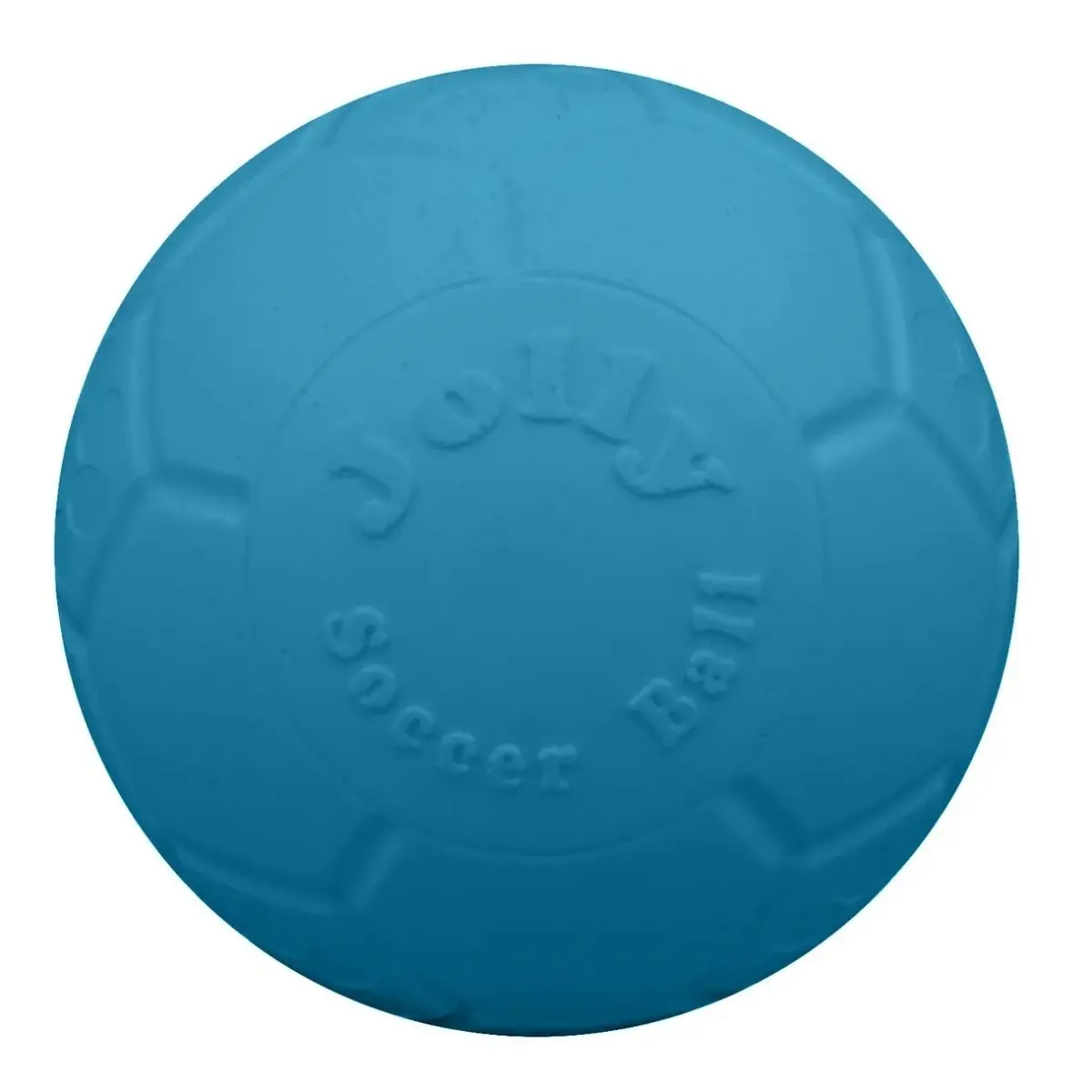 Jolly Pets Medium Jolly Soccer Ball Dog Toy 6 Inch Diameter Ocean Blue | Floating-Bouncing Dog Toy - main product image