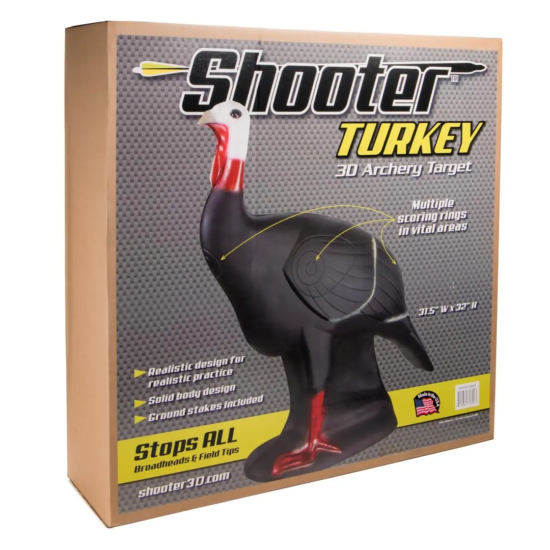 Shooter Turkey 3D Archery Target 32”H x 31.5”W | Realistic Practice with Solid Body Design - view 3
