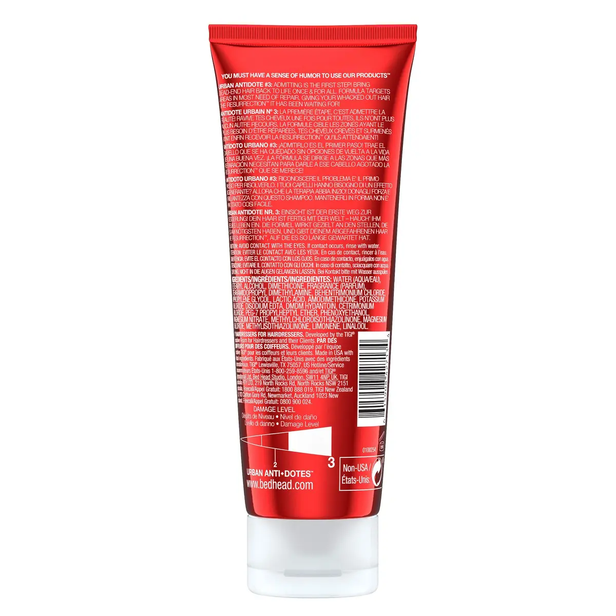 Bed Head Urban Antidotes Resurrection Conditioner 75ml | Hydrating & Repairing for Unisex - view 3