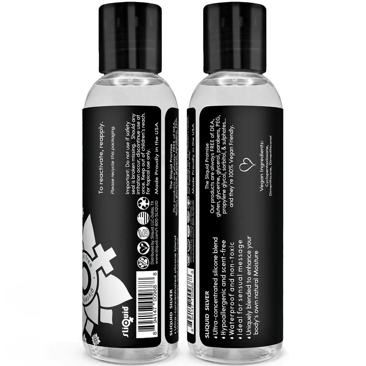 Sliquid Silver Intimate Lubricant 2 Fl Oz | Hypoallergenic Silicone Lube - view 2