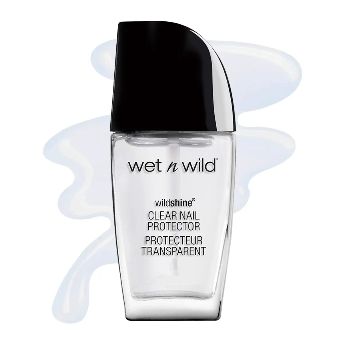 wet n wild Wild Shine Nail Polish Clear Nail Protector | Long-Wearing Glossy Finish - main product image
