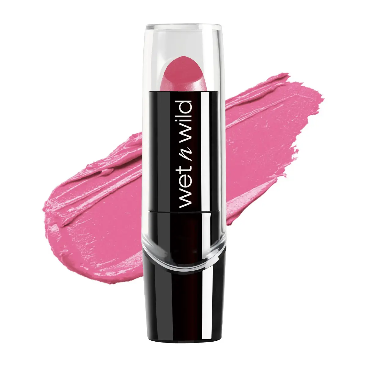 wet n wild Silk Finish Lipstick, Pink Ice | Hydrating Creamy Lip Color 3.7g (0.13 Oz) | Vitamins A, E, Macadamia - main product image