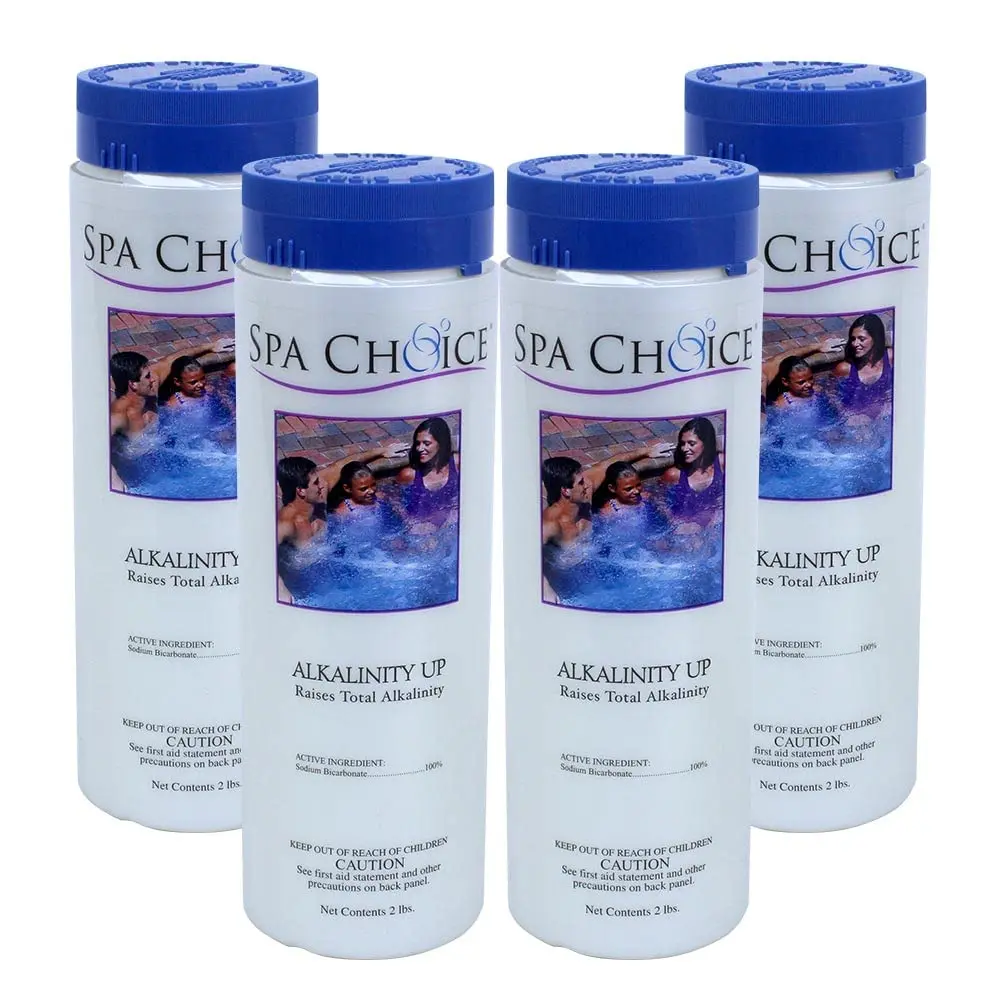 SpaChoice 2-Pounds 4-Pack Alkalinity Increaser for Hot Tub | Raises Total Alkalinity & Prevents pH Bounce - main product image