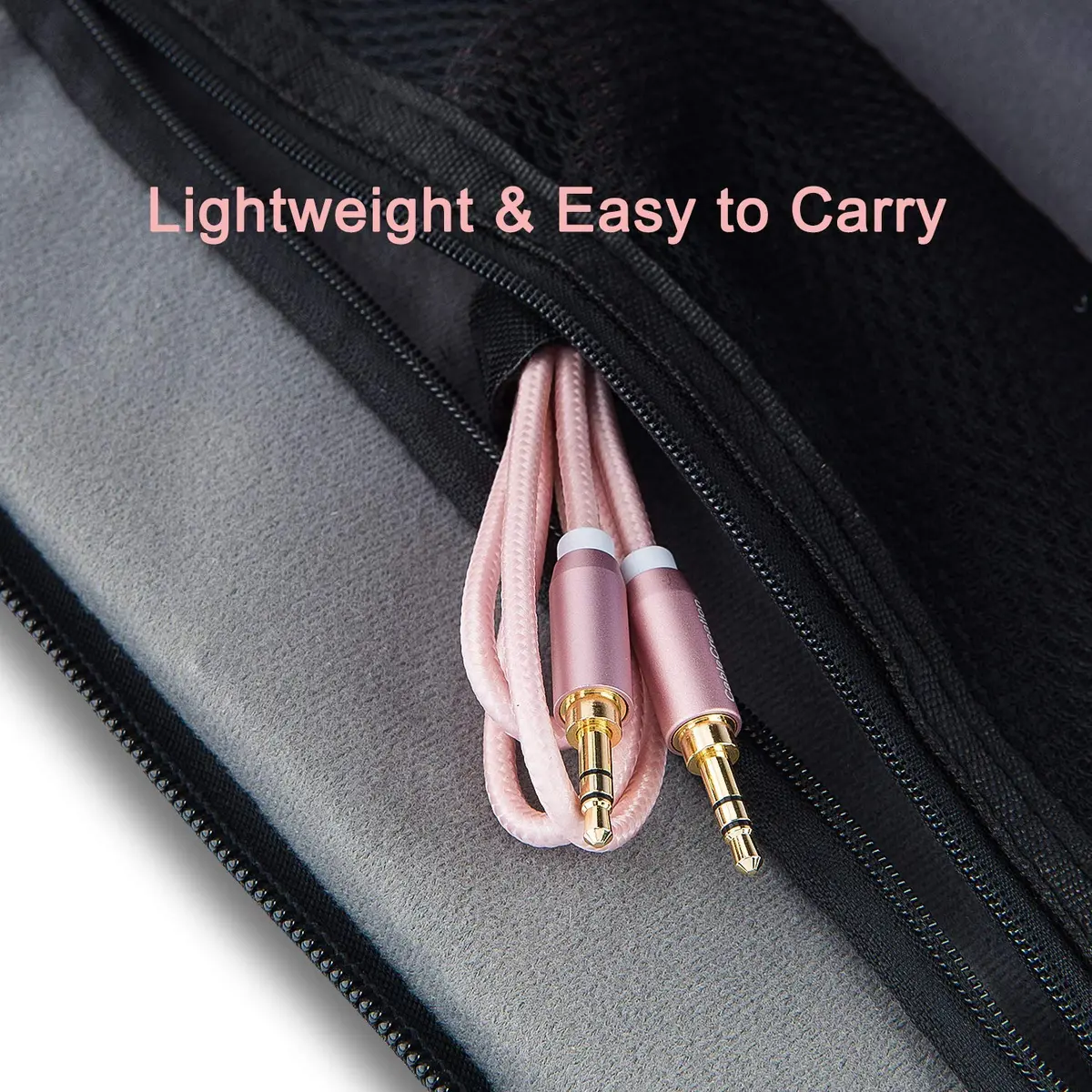 CableCreation Braided 3.5mm Audio Cable 6FT/1.8m | Stereo Aux Cable with Gold Plated Connectors - view 7