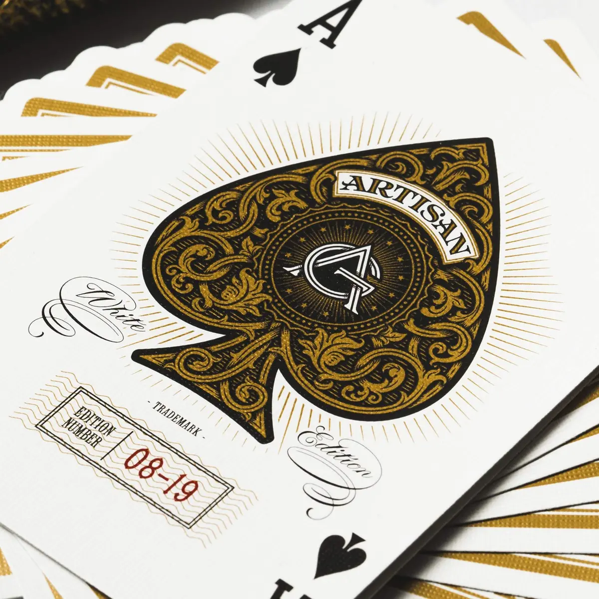 theory11 Artisan Playing Cards White Edition Poker Size | Hand-Illustrated Luxury Deck - view 5