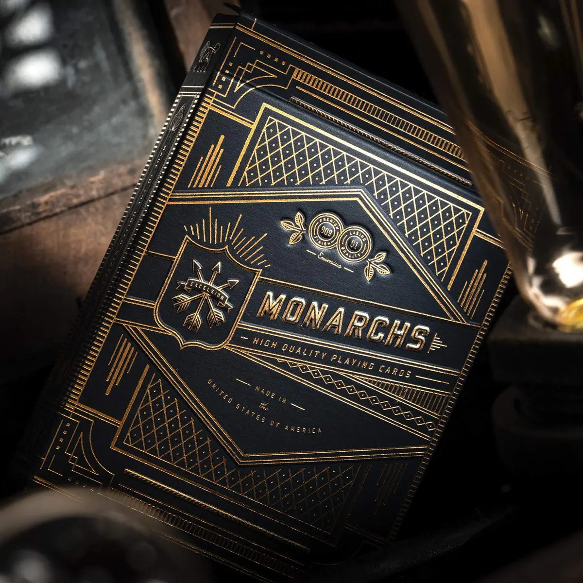 theory11 Monarch Playing Cards Blue - Navy Collector Style Poker Deck | FSC-Certified Paper - view 2