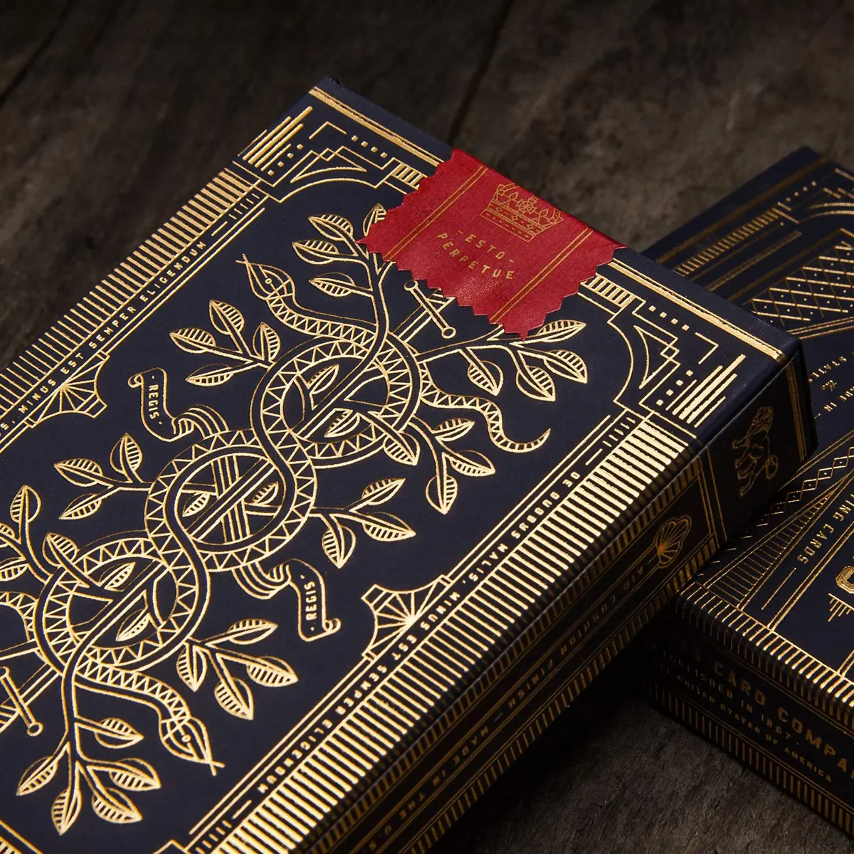theory11 Monarch Playing Cards Blue - Navy Collector Style Poker Deck | FSC-Certified Paper - view 3