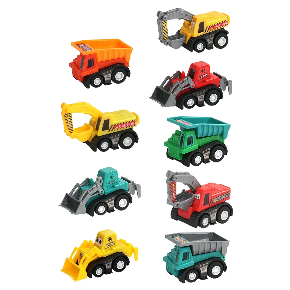 Fajiabao Construction Toy Cars for Toddlers 3+ Mini Pull Back Vehicles for Boys - main product image