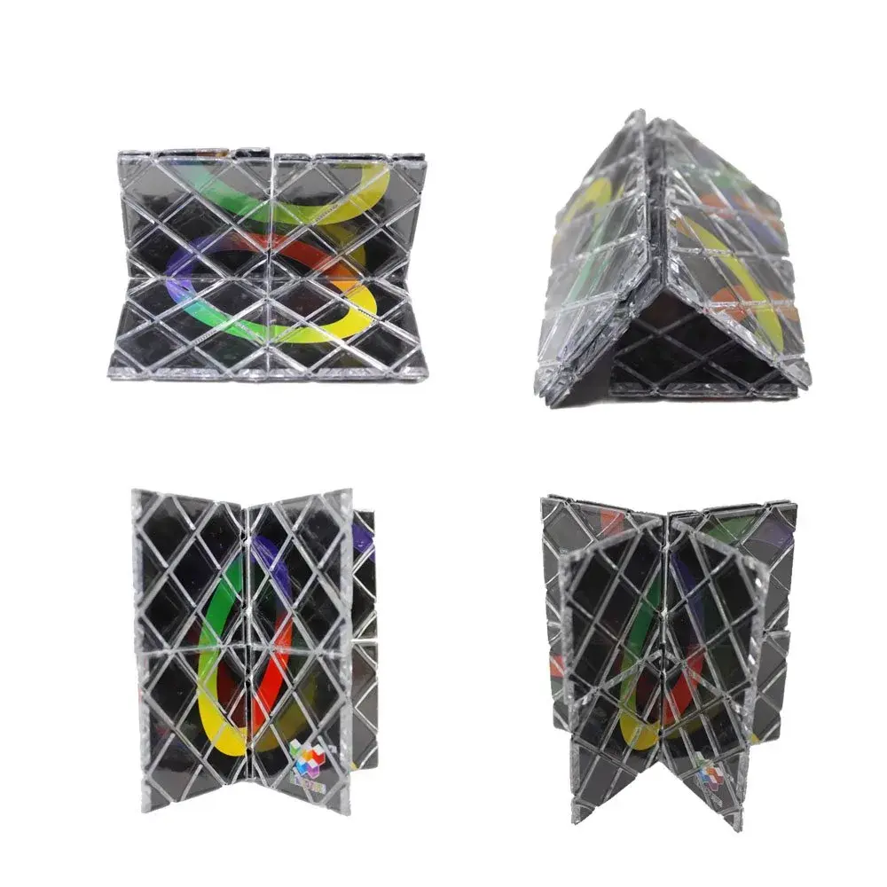 GoodPlay MoZhi LingAo 8 Panels 3 Rings Magic Folding Puzzle Cube Twisty Black | Educational Toy for Kids & Adults - view 2