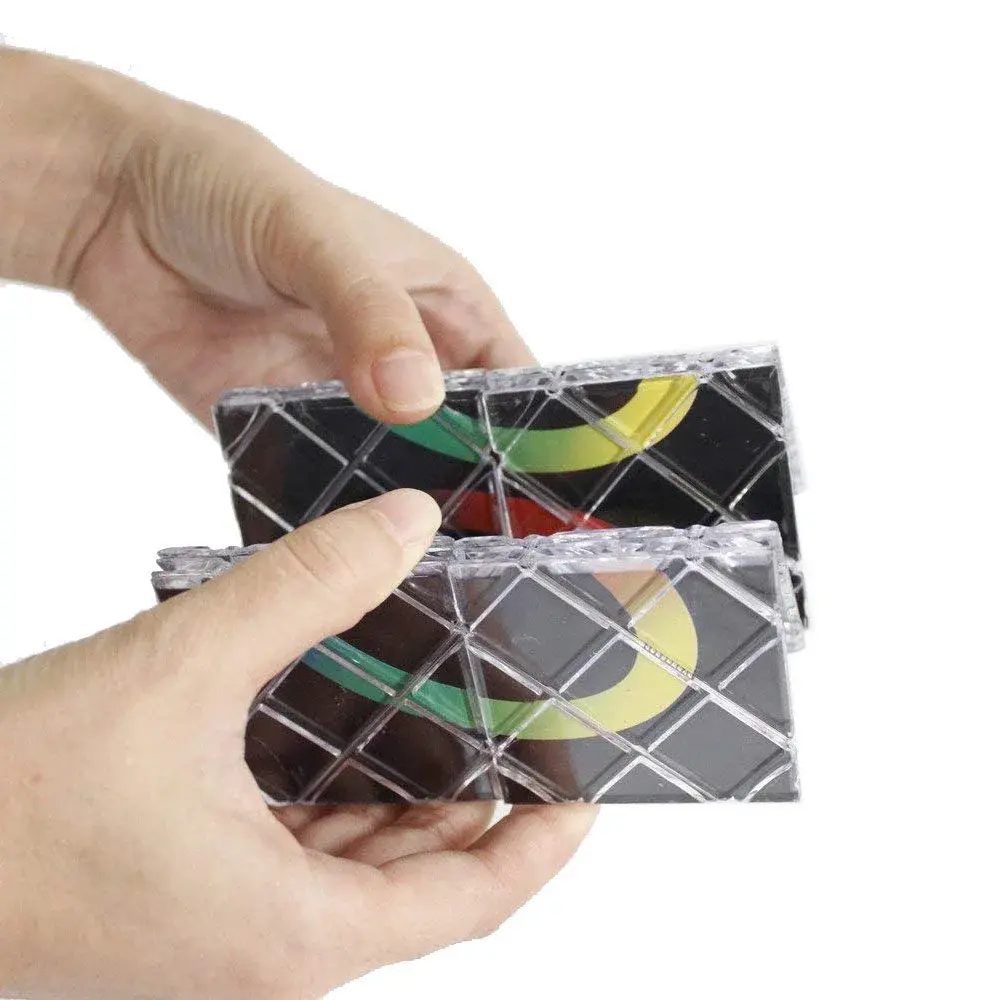 GoodPlay MoZhi LingAo 8 Panels 3 Rings Magic Folding Puzzle Cube Twisty Black | Educational Toy for Kids & Adults - view 3
