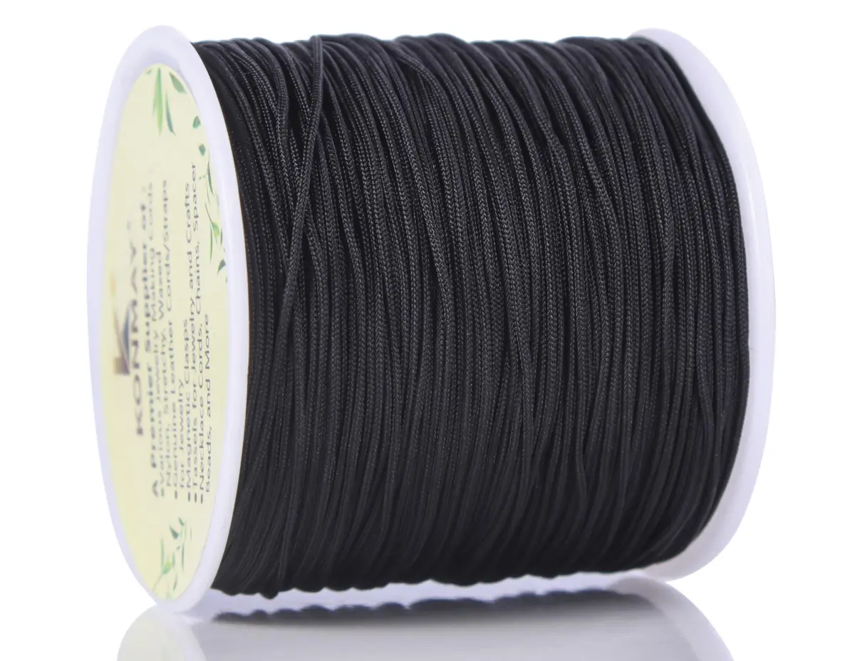 KONMAY 0.8mm Braided Nylon Bracelet Making String Cord 120m (0.8mm) | Strong & Durable for Jewelry Making - view 2