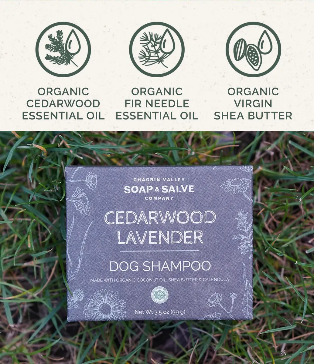 Chagrin Valley Soap & Salve Organic Dog Shampoo & Conditioner 3.8 oz | Itchy Skin Relief & Puppy Care - view 3