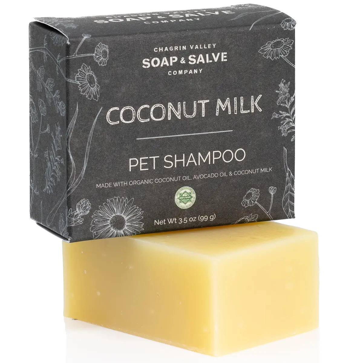 Chagrin Valley Soap & Salve Organic Dog Shampoo & Conditioner 3.8 oz | Itchy Skin Relief & Puppy Care - main product image
