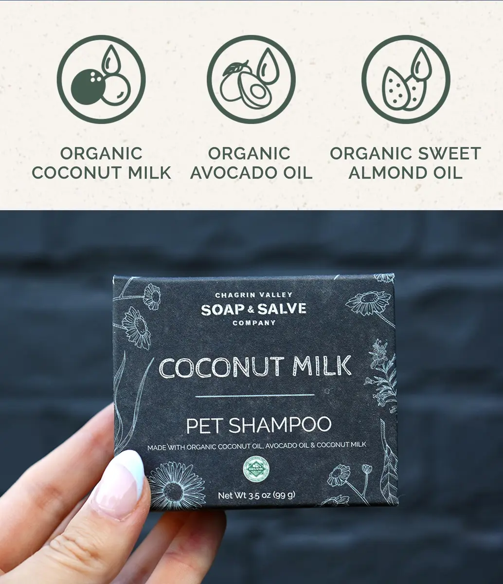 Chagrin Valley Soap & Salve Organic Dog Shampoo & Conditioner 3.8 oz | Itchy Skin Relief & Puppy Care - view 3