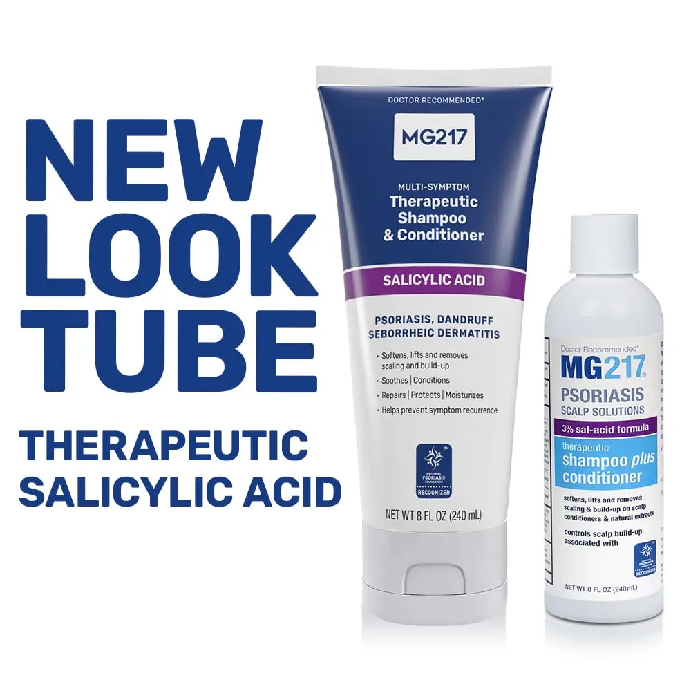 MG217 Psoriasis Scalp Solutions Shampoo + Conditioner 236ml (8 Ounce) | Therapeutic Salicylic Acid Treatment for Itchy Scalp & Dandruff - view 6