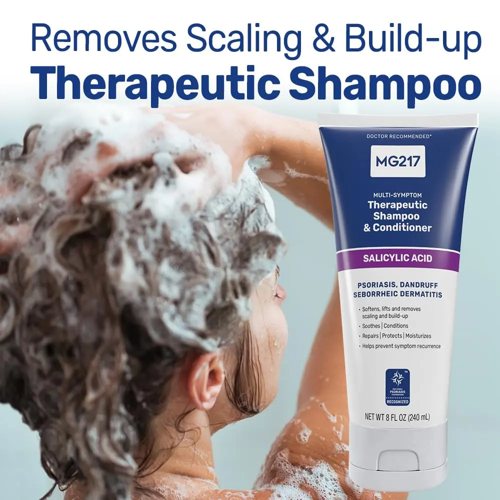 MG217 Psoriasis Scalp Solutions Shampoo + Conditioner 236ml (8 Ounce) | Therapeutic Salicylic Acid Treatment for Itchy Scalp & Dandruff - view 2