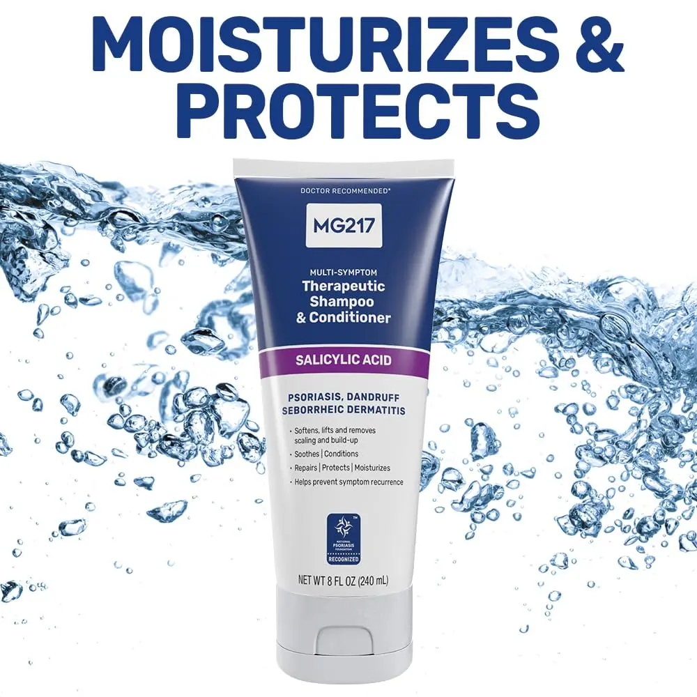 MG217 Psoriasis Scalp Solutions Shampoo + Conditioner 236ml (8 Ounce) | Therapeutic Salicylic Acid Treatment for Itchy Scalp & Dandruff - view 3