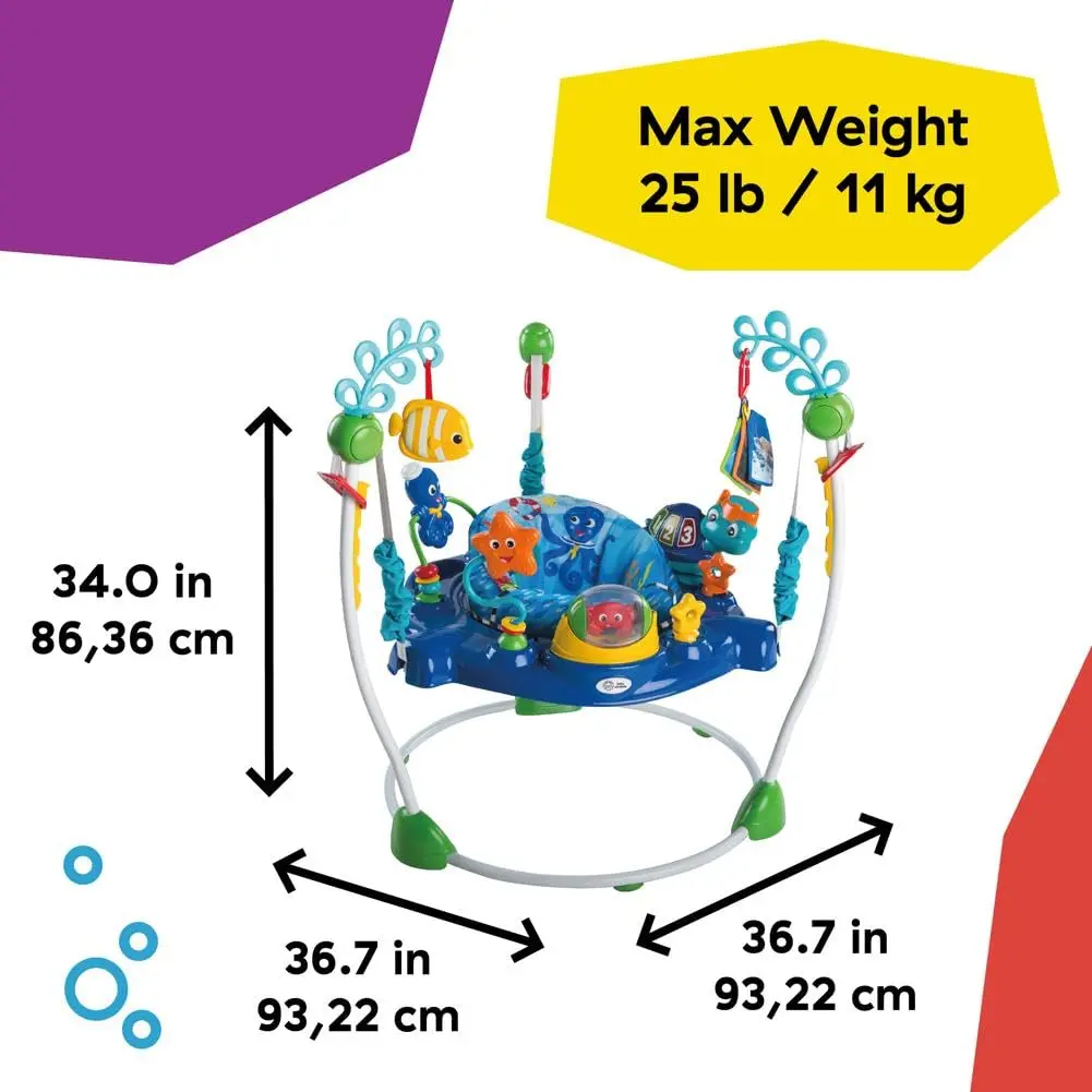 Baby Einstein Neptune's Ocean Discovery Activity Jumper Activity Center | 86.36cm (34 Inch) Height Adjustable - view 7